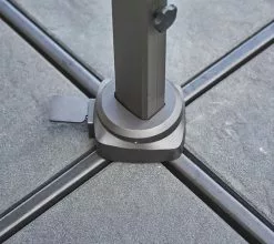 Home textiles Salgsbutik -Home textiles Salgsbutik cane line parasol hyde luxe tilt parasol inkl fod aluminium m antracit stof b300 2452063