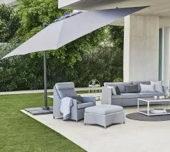Cane-line Hyde Luxe Tilt Parasol Incl. Foot 12 Cane-line Hyde Luxe Tilt Parasol Incl. Foot -Home textiles Salgsbutik cane line parasol hyde luxe tilt parasol inkl fod aluminium m antracit stof b300 2462354