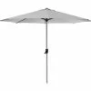 Cane-line Sunshade Parasol W/crank 2 Cane-line Sunshade Parasol W/crank -Home textiles Salgsbutik cane line parasol sunshade parasol m krank lysegraa aluminium solution dyed polyester 5172232