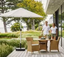 Cane-line Sunshade Parasol W/Tilt System 7 Cane-line Sunshade Parasol W/Tilt System -Home textiles Salgsbutik cane line parasol sunshade parasol m tilt system silver mat anodized taupe 3673341.png