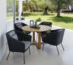 Cane-line Endless Dining Table - Round -Home textiles Salgsbutik cane line spisebord endless spisebord firkantet 605365a881357 teak small 1897286