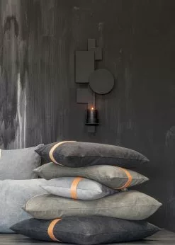 Louise Smærup Canvas -Home textiles Salgsbutik louise smaerup pude canvas green brown 65 x 65 12887