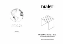 Mater Ocean OC2 Table - Green 15 Mater Ocean OC2 Table - Green -Home textiles Salgsbutik mater bord ocean oc2 table green green 2 pers 5513235