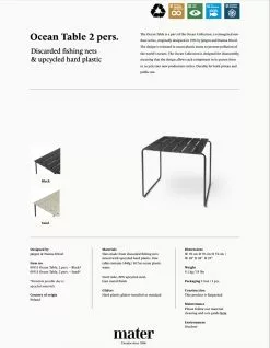 Mater Ocean Table By Nanna Ditzel 19 Mater Ocean Table By Nanna Ditzel -Home textiles Salgsbutik mater havebord mater ocean table by nanna ditzel sand 2 pers 6380436.png